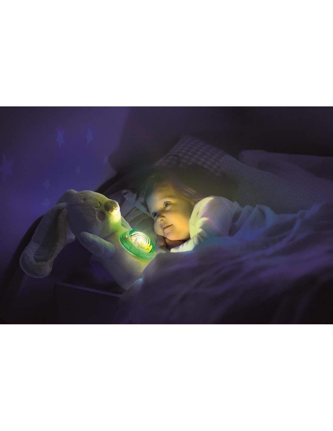 Clementoni Fiocco Proiettore Aurora Boreale peluche lepre artica bambini