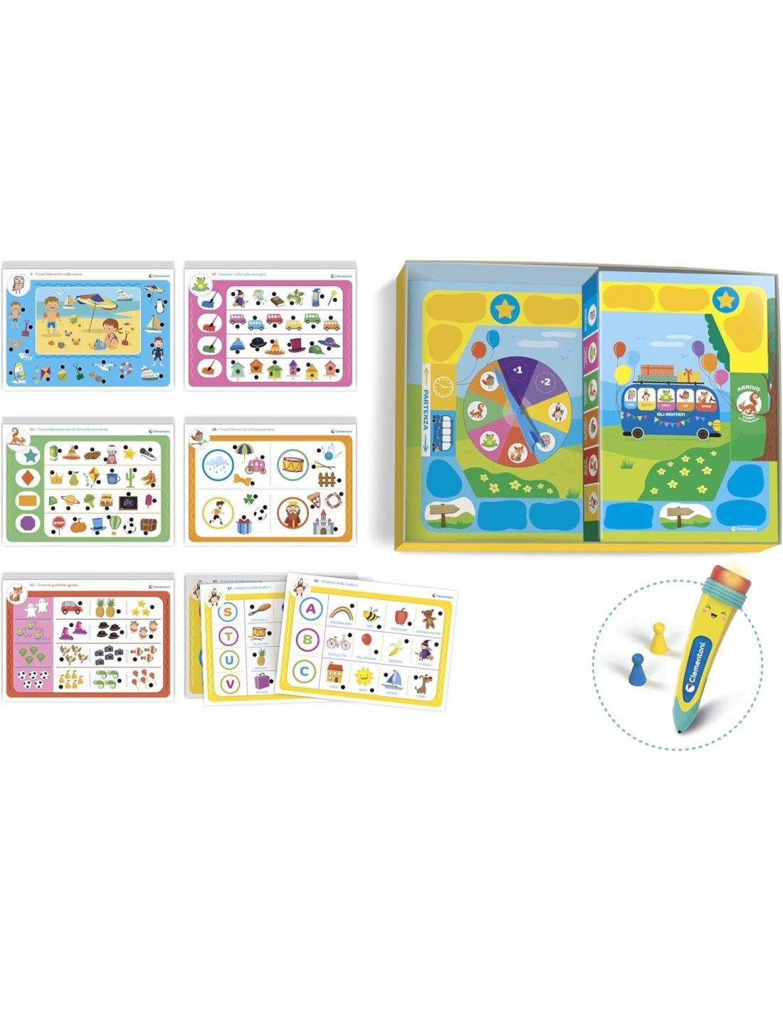 Clementoni Sapientino La Penna Parlante 1000 Quiz gioco educativo bambini 3-6 anni