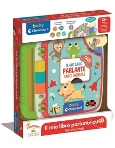 CLEMENTONI, BABY, LIBRO PARLANTE, AMICI ANIMALI, GIOCO EDUCATIVO, 12+ MESI