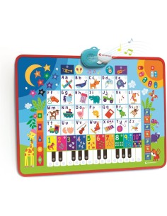 CLEMENTONI, SAPIENTINO ALFABETO PARLANTE, POSTER ELETTRONICO 48X70 CM, BILINGUE ITALIANO INGLESE, BAMBINI 3-5 ANNI