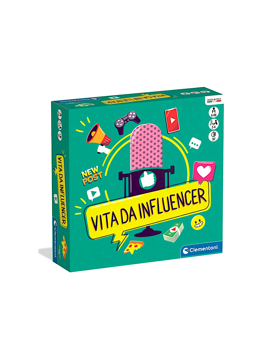 VITA DA INFLUENCER, GIOCO DA TAVOLO, CLEMENTONI, STRATEGICO, 2-4 GIOCATORI