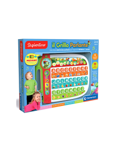 CLEMENTONI, SAPIENTINO IL GRILLO PARLANTE, GIOCO EDUCATIVO, 36 TASTI INTERATTIVI, 6 MODALITÀ DI GIOCO, ETÀ 2-5 ANNI