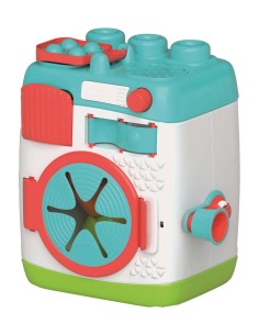 SENSORY WASHING MACHINE, LAVATRICE SENSORIALE CLEMENTONI BABY, CLEMMY, ELEMENTI INTERATTIVI, GIOCO IMITATIVO, BAMBINI 12+ MESI