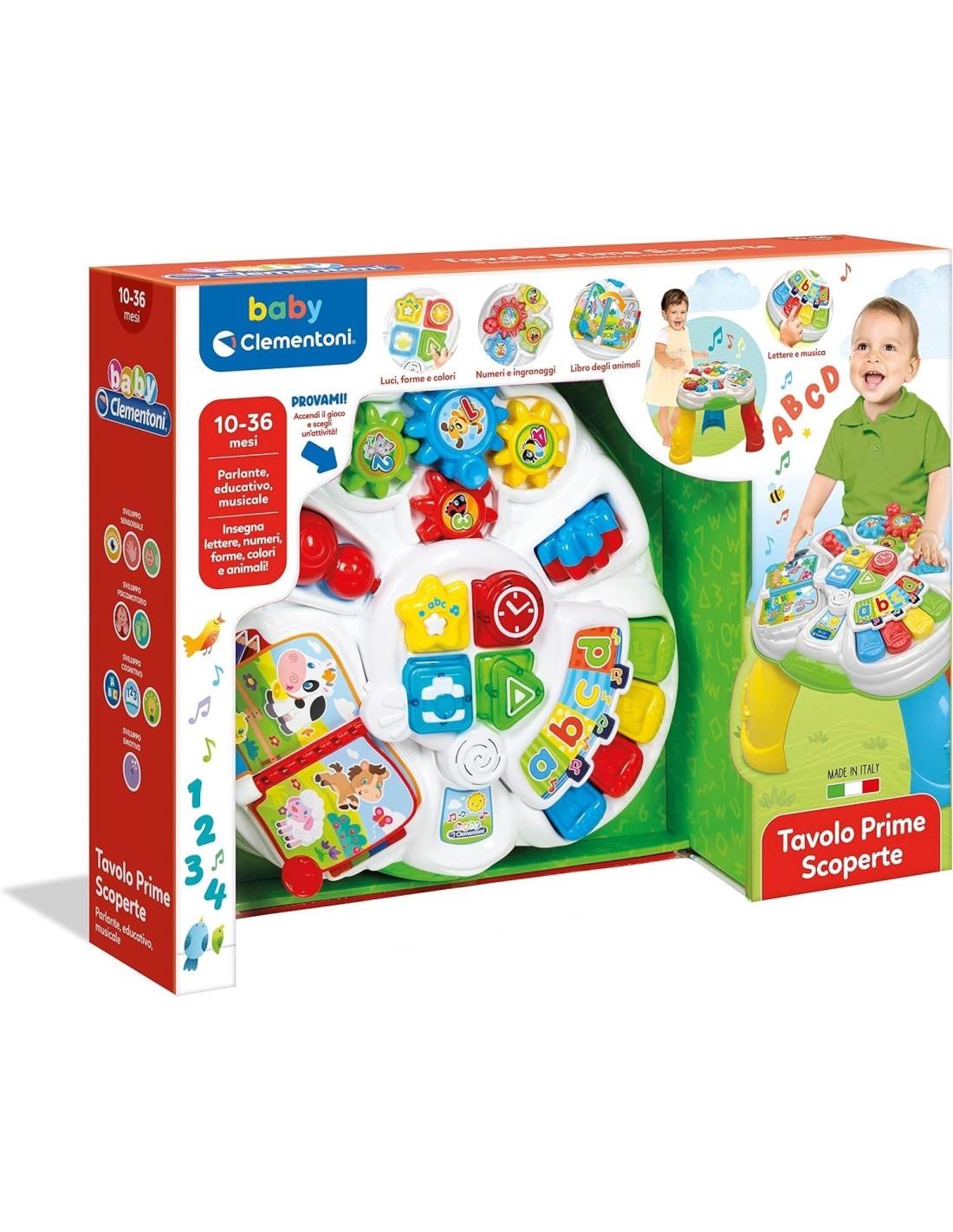 BABY TAVOLO PRIME SCOPERTE 17187 CLEMENTONI su TreG Ingrosso