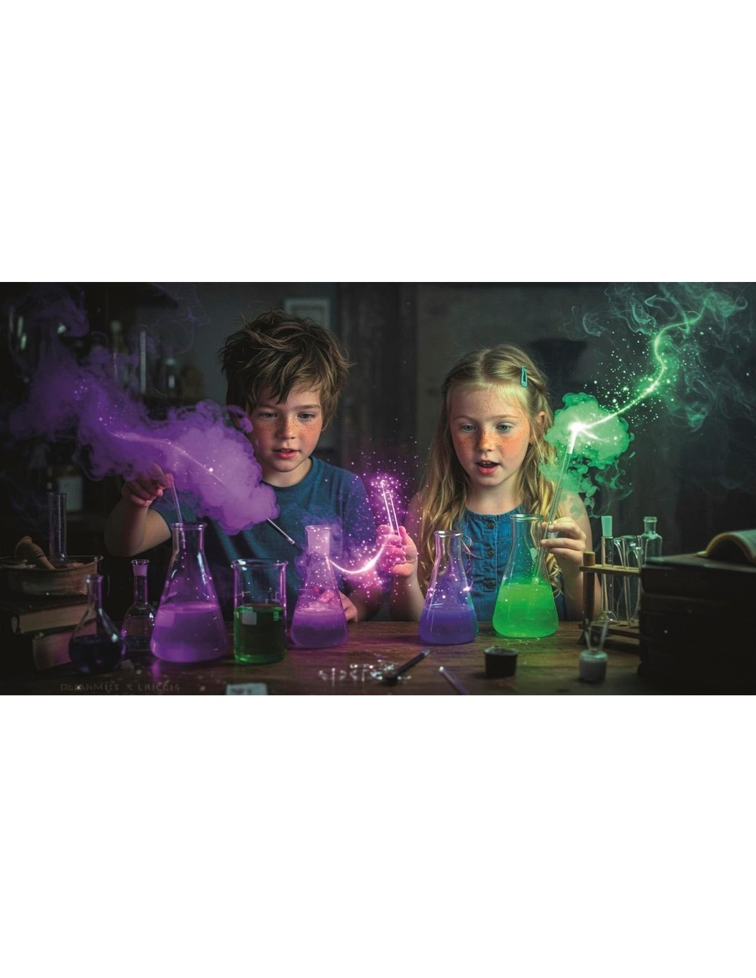 CLEMENTONI SCIENZA E GIOCO ABRACADABRA ESPERIMENTI E POZIONI, GIOCO EDUCATIVO PER BAMBINI