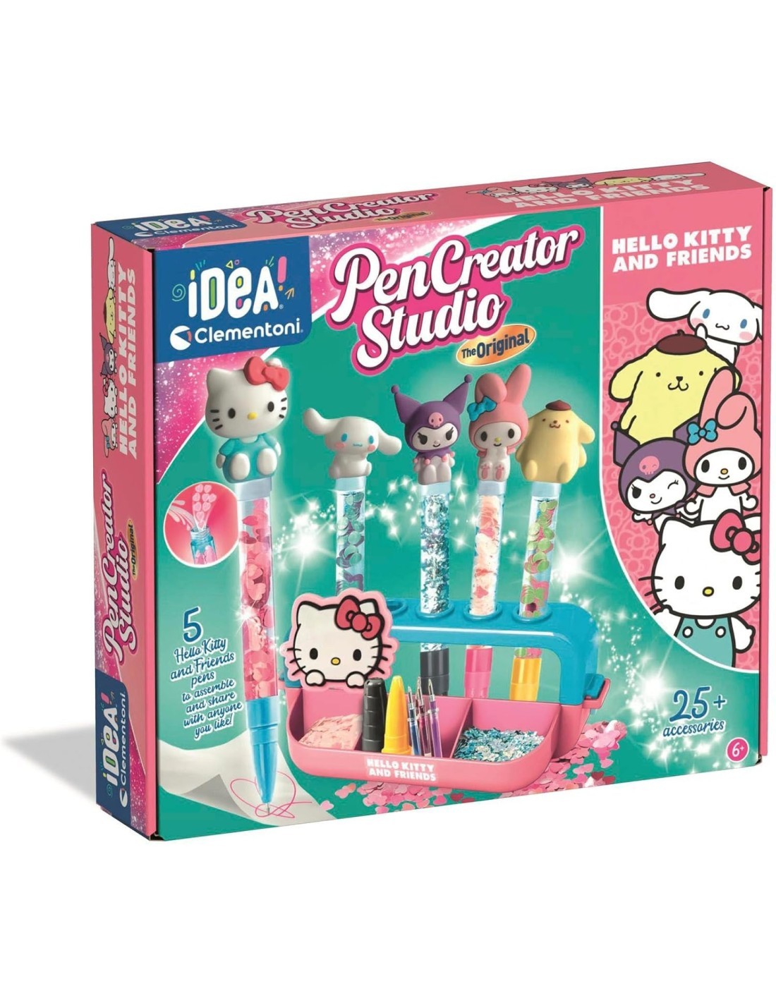 IDEA HELLO KITTY KIT CREA PENNE CLEMENTONI, LABORATORIO CREATIVO