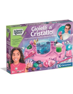 CLEMENTONI, SCIENZA E GIOCO LAB, GIOIELLI DI CRISTALLO, KIT SCIENTIFICO