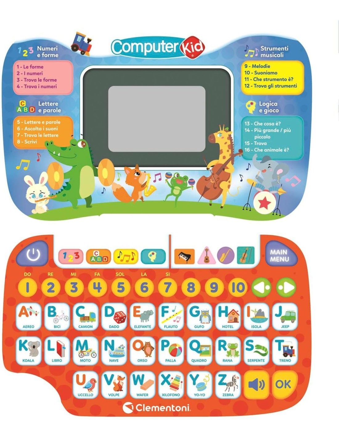 CLEMENTONI COMPUTER KID DISCOVERY LAPTOP, COMPUTER EDUCATIVO +3 ANNI