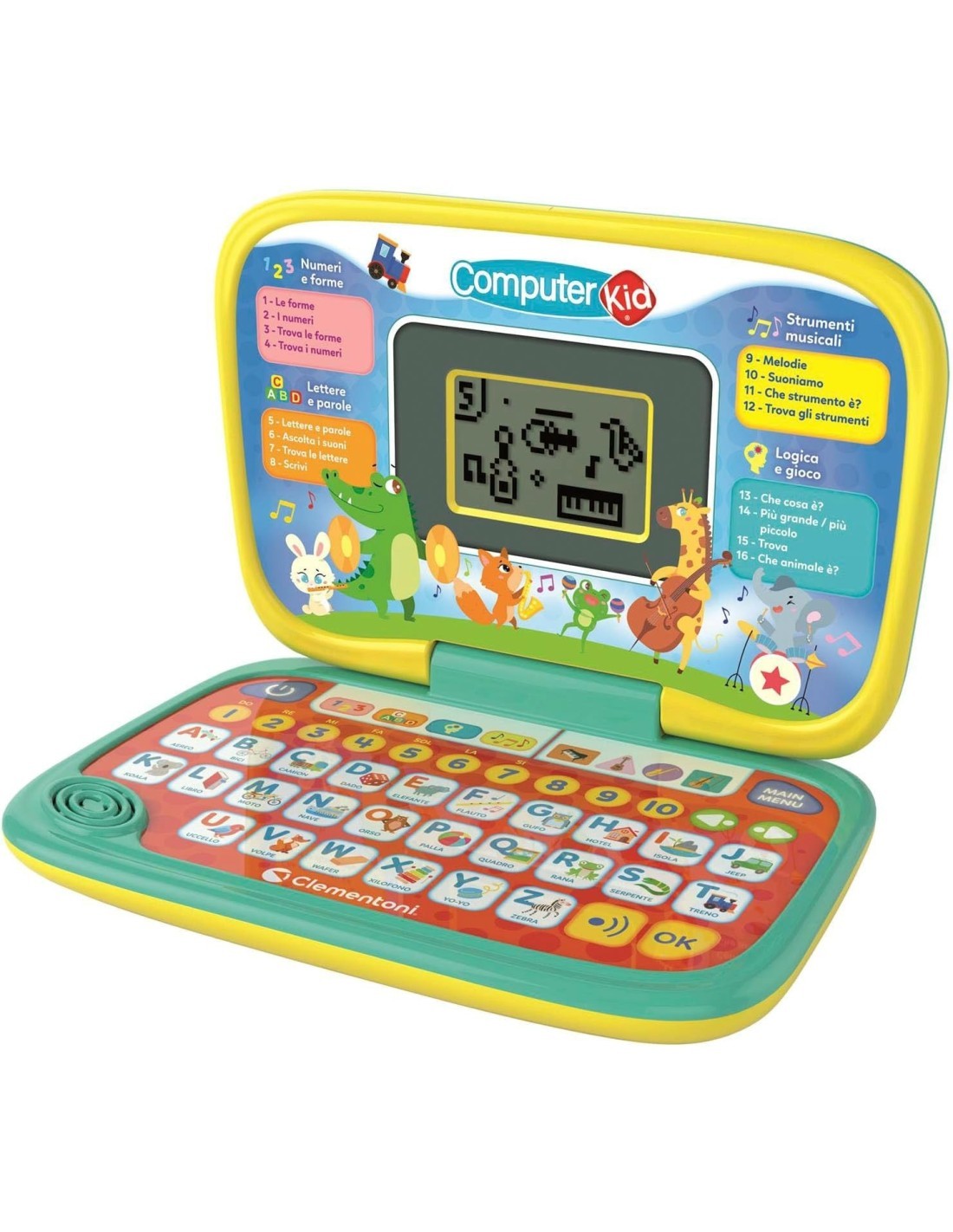 CLEMENTONI COMPUTER KID DISCOVERY LAPTOP, COMPUTER EDUCATIVO +3 ANNI