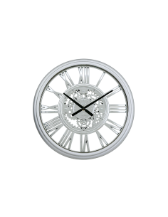 OROLOGIO PARETE 210413 RICKY 40CM PLASTICA ARGENTO