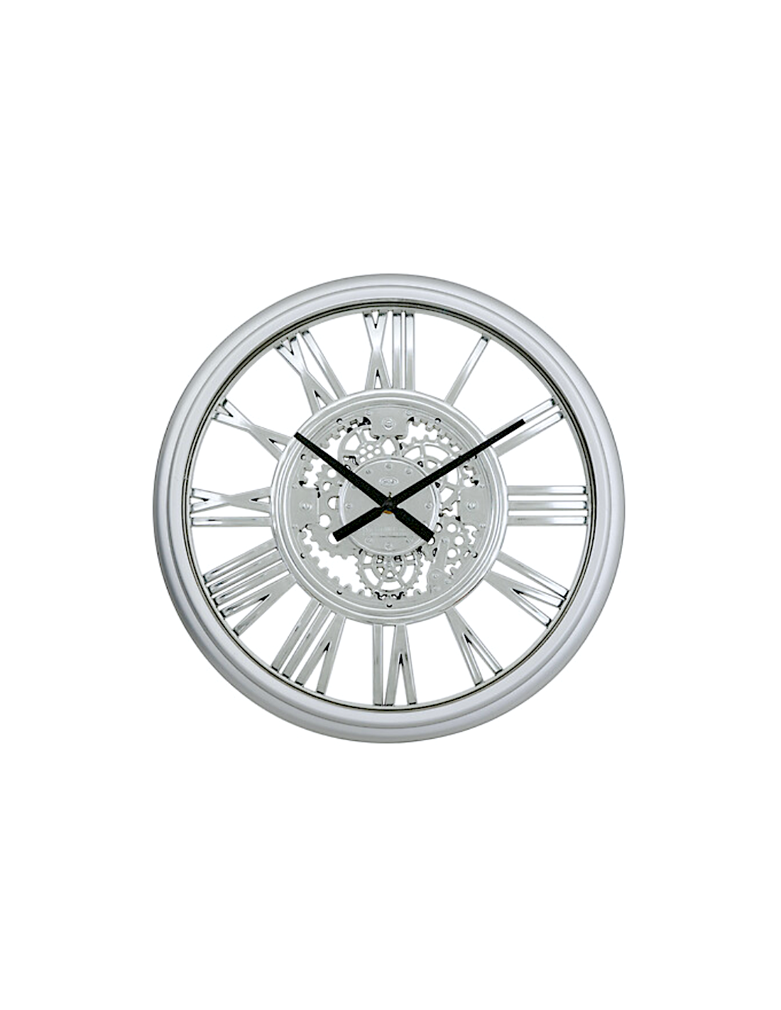 OROLOGIO PARETE 210413 RICKY 40CM PLASTICA ARGENTO