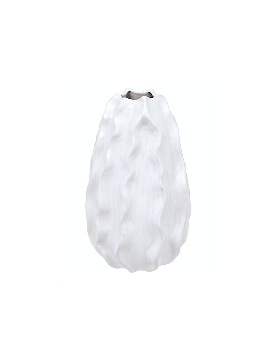 VASO 206619 SANDRI BIANCO 16X25CM CERAMICA