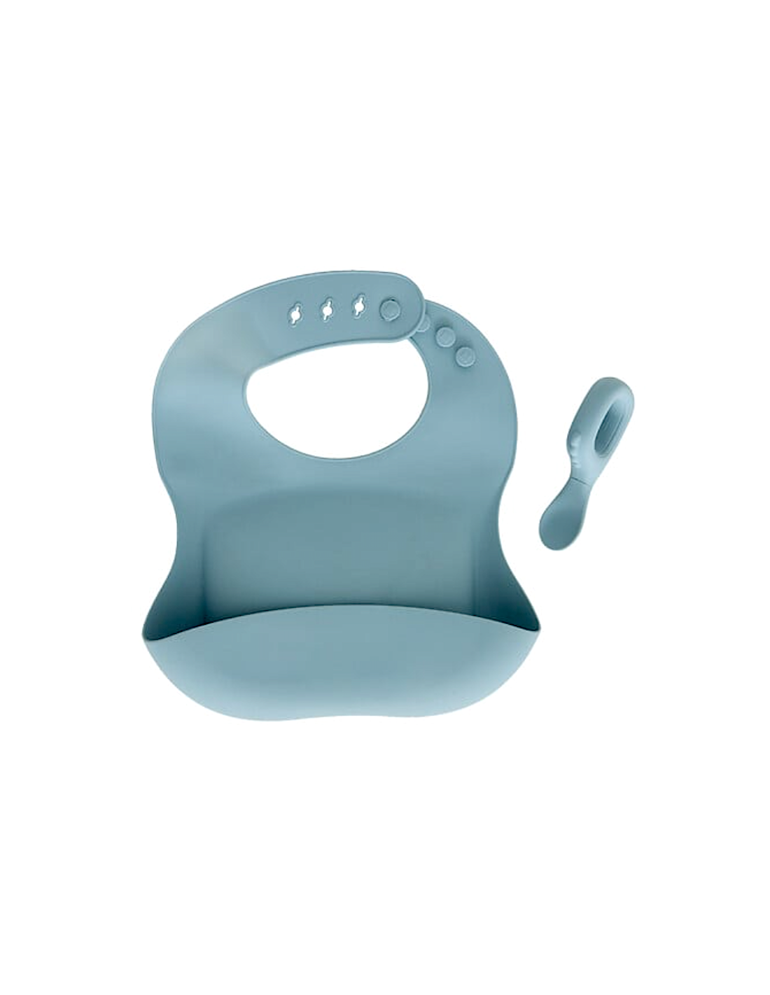 Stoviglie Yum blu, set da tavola bambini, silicone, ergonomico, ATMOSPHERA per bambini