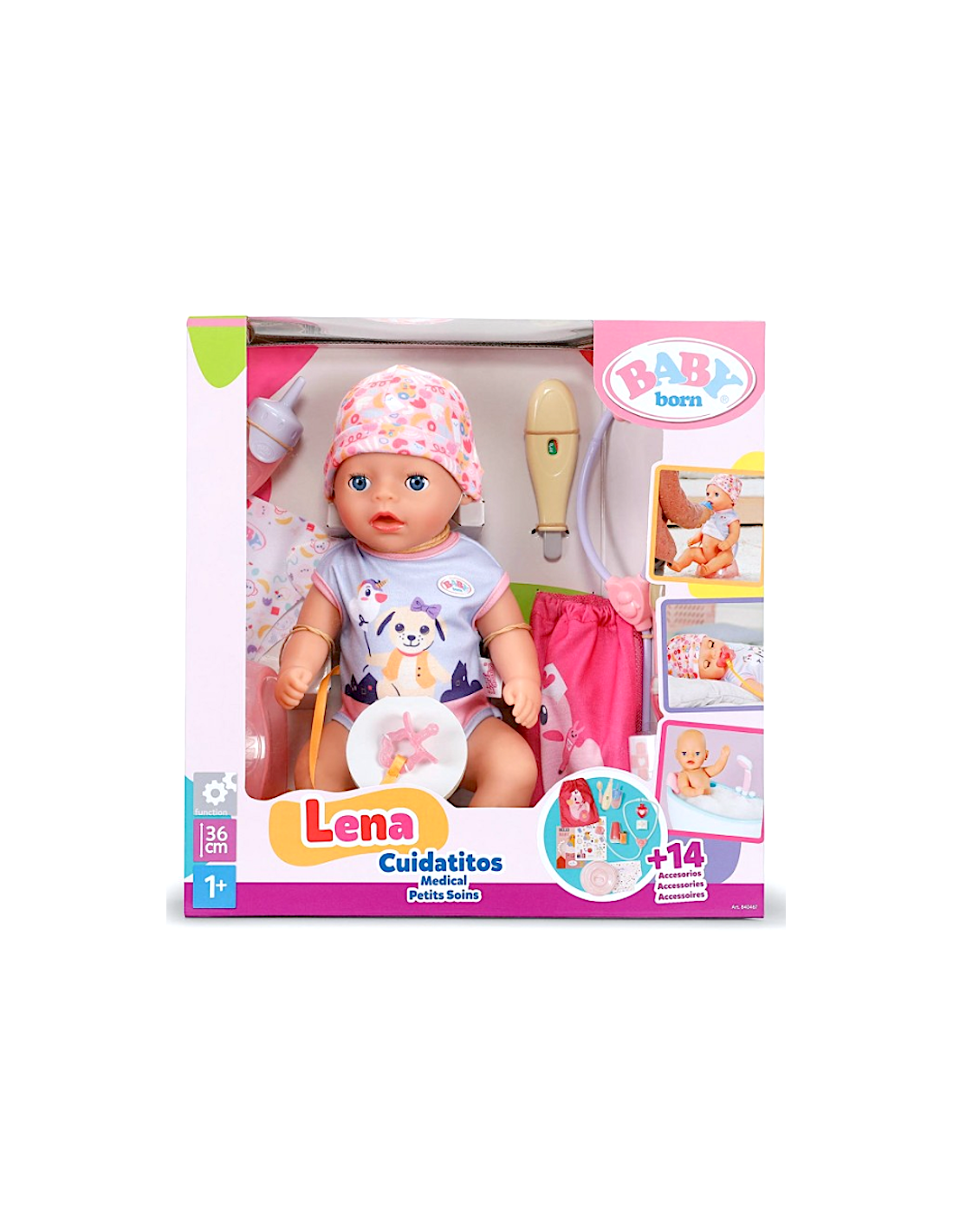 BABY BORN 840467 BAMBOLA LENA 36CM CON ACCESSORI
