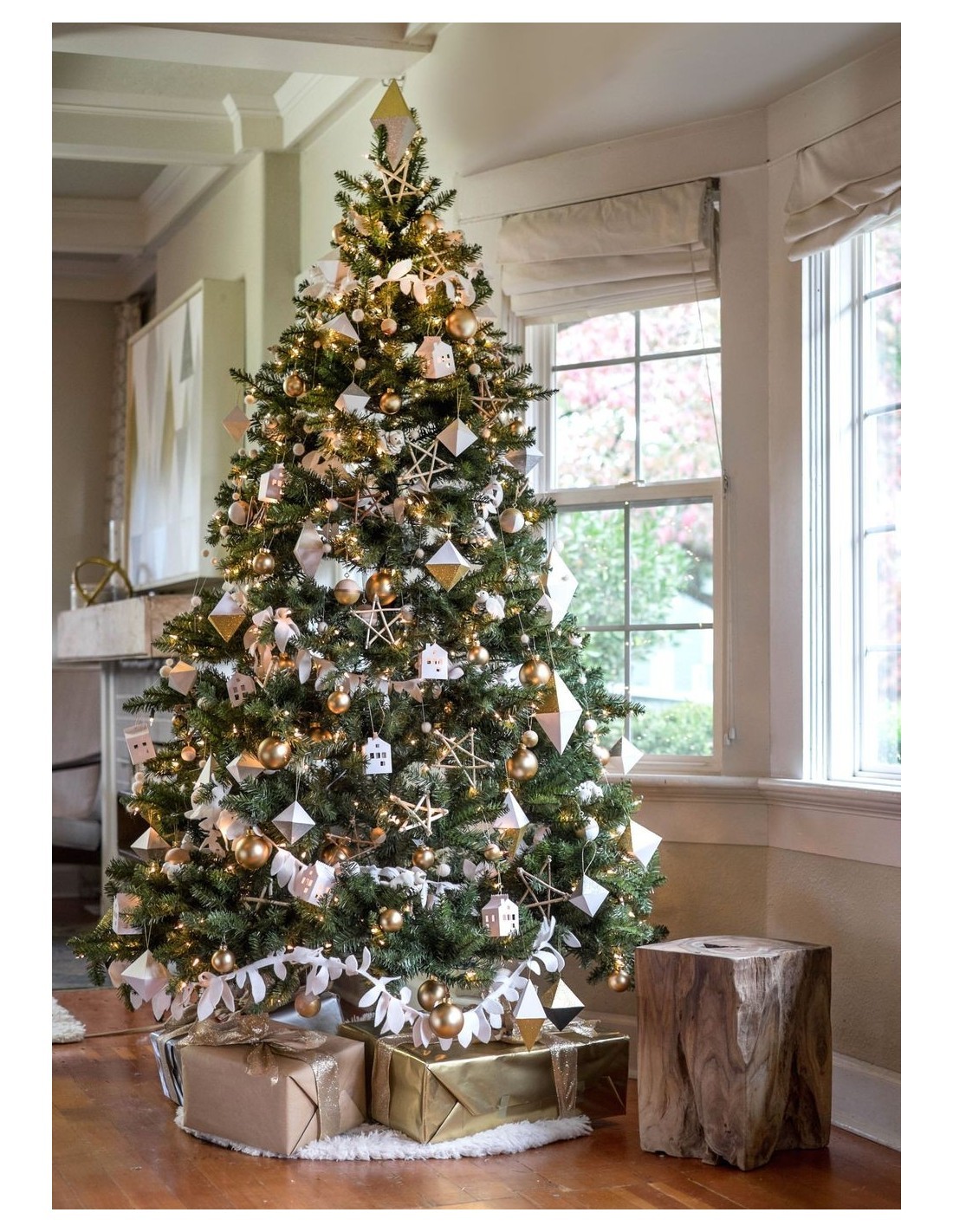 Albero di natale "Poly Stanley" altezza 210cm diametro 135 cm