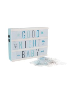 SCATOLA LUMINOSA 127247 CON SCRITTA COLORI ASSORTITI