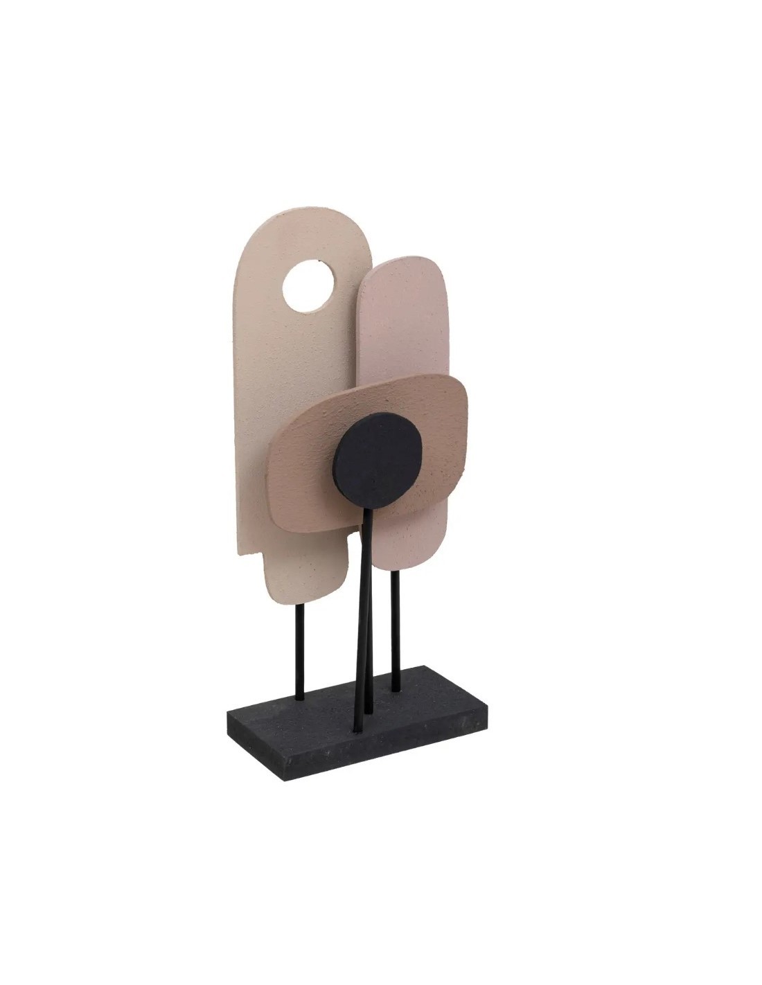 DECORAZIONE 200887 ELENA LEGNO H35CM ROSA