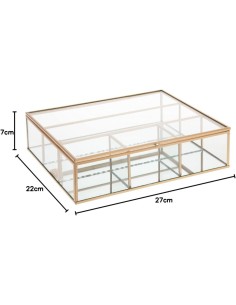 Portagioie Mood Atmosphera Dorato 27x7,5 cm 2