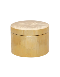 Scatola in Ceramica 12,5x9 cm Dorato, Design Elegante per Decorazioni e Organizzazione