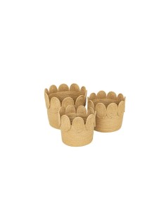 Set di 3 ceste rotonde Inuit Dreams 22/26/29 cm Atmosphera