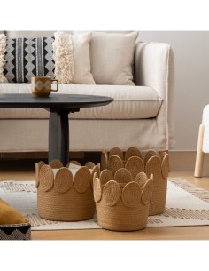 Set di 3 ceste rotonde Inuit Dreams 22/26/29 cm Atmosphera 2