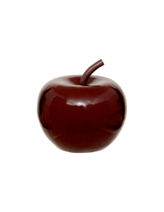 Decorazione da tavolo mela "Pamela" in resina rossa H26 cm