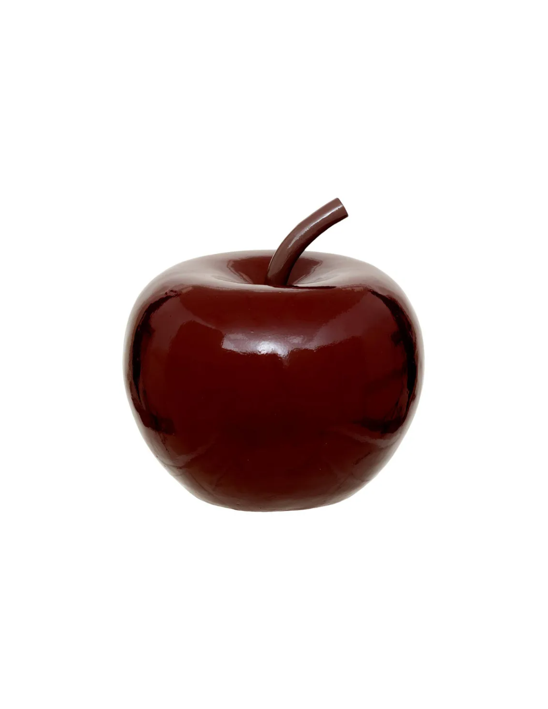 Decorazione da tavolo mela "Pamela" in resina rossa H26 cm