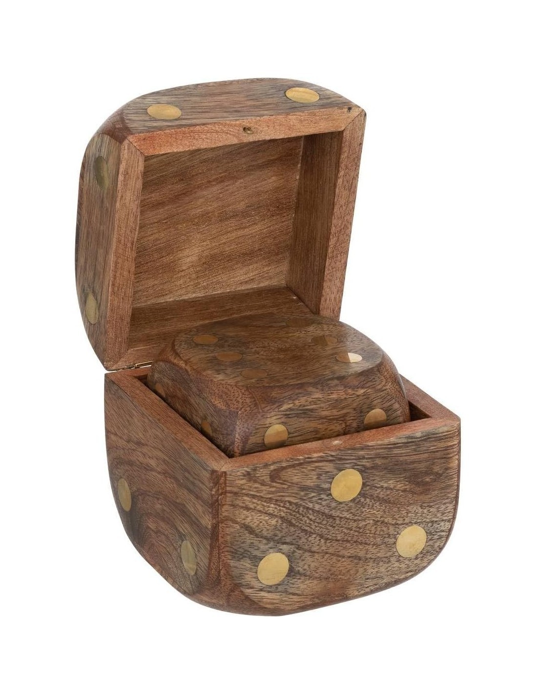 Decorazione da tavolo 3 dadi Roger Atmosphera Mango Caramello 10x10x10 cm