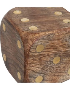 Decorazione da tavolo 3 dadi Roger Atmosphera Mango Caramello 10x10x10 cm