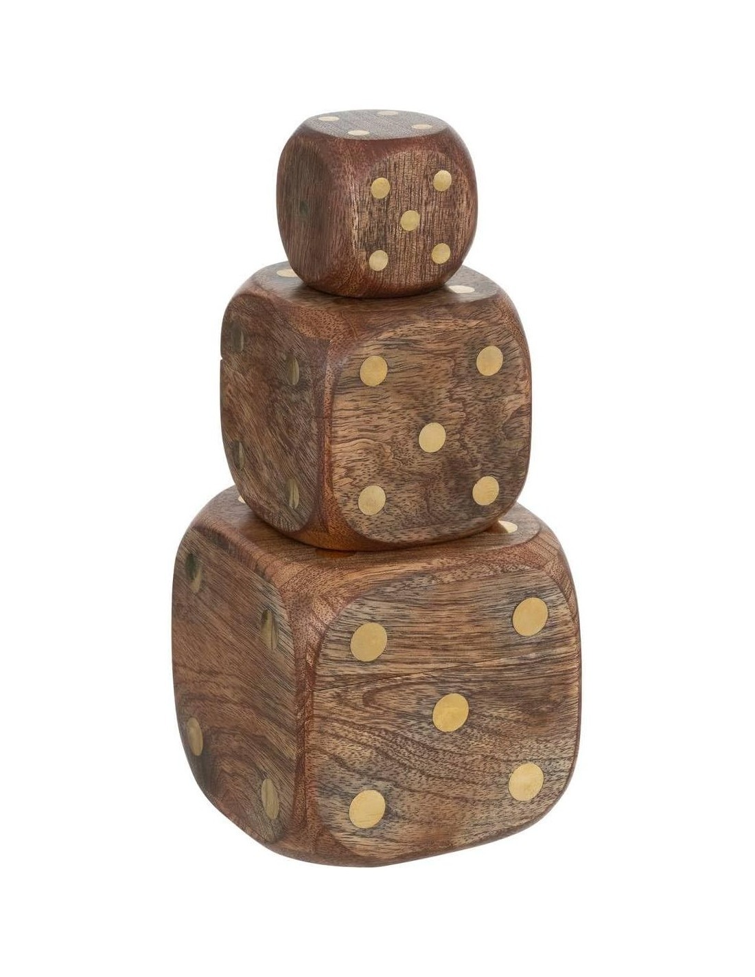 Decorazione da tavolo 3 dadi Roger Atmosphera Mango Caramello 10x10x10 cm