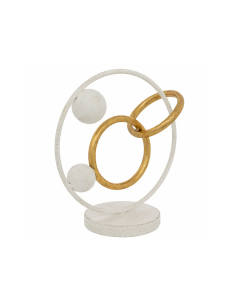 Decorazione da tavolo Rob bianca H30 cm Atmosphera