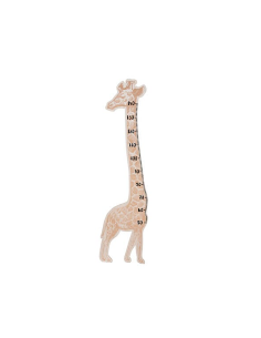 Metro da Parete Bambini Savane, Legno MDF Beige, Altezza 140 cm, Larghezza 36 cm