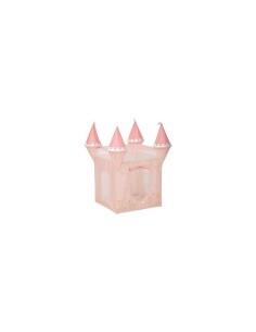 Tenda Pop Up, Castello Principessa, 130 x 78 x 78 cm, Rosa, PVC e Poliestere