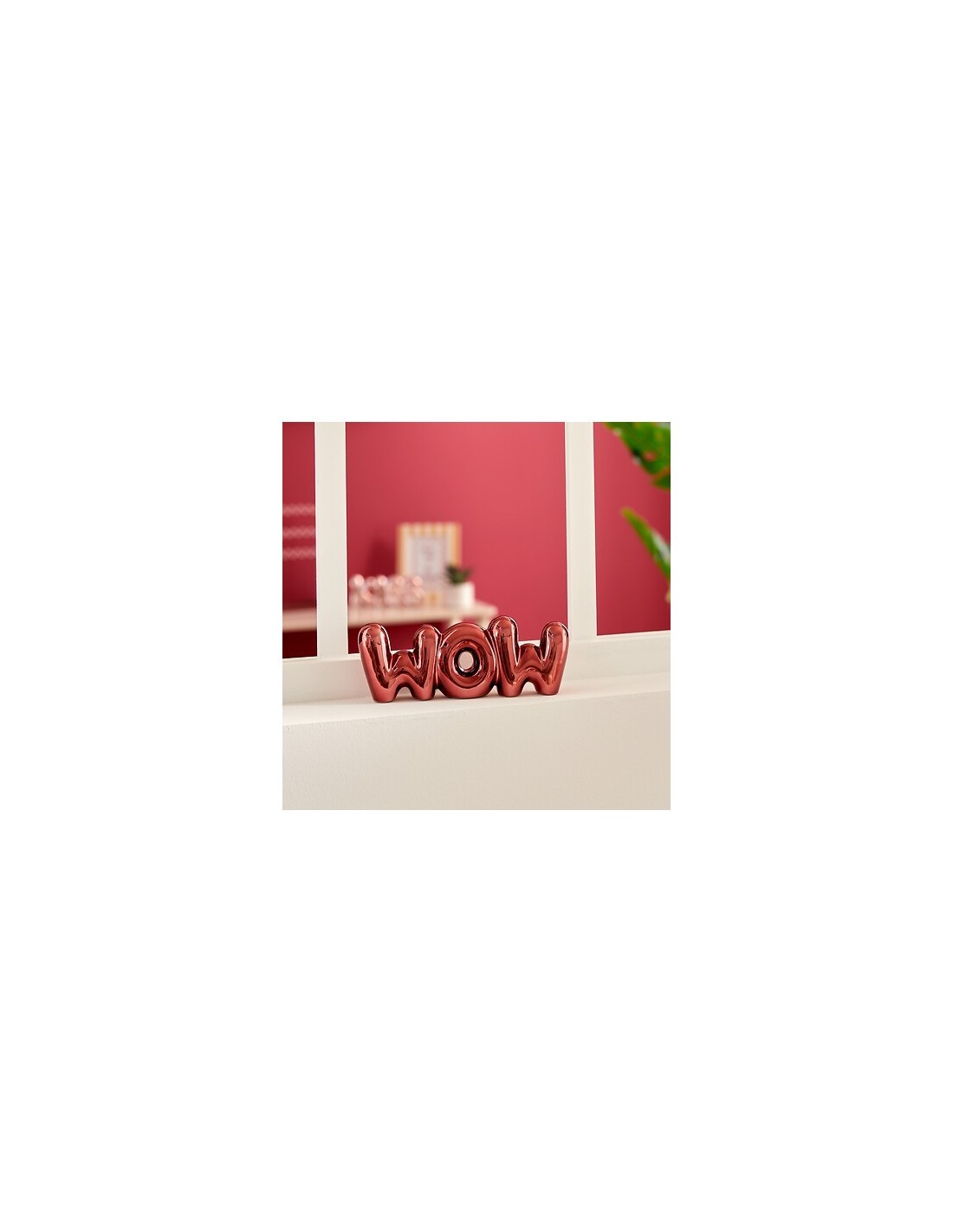 Decorazione parola, Chéri, L. 21,5 cm, P. 4 cm, A. 8,5 cm, ceramica assortita, dolomite