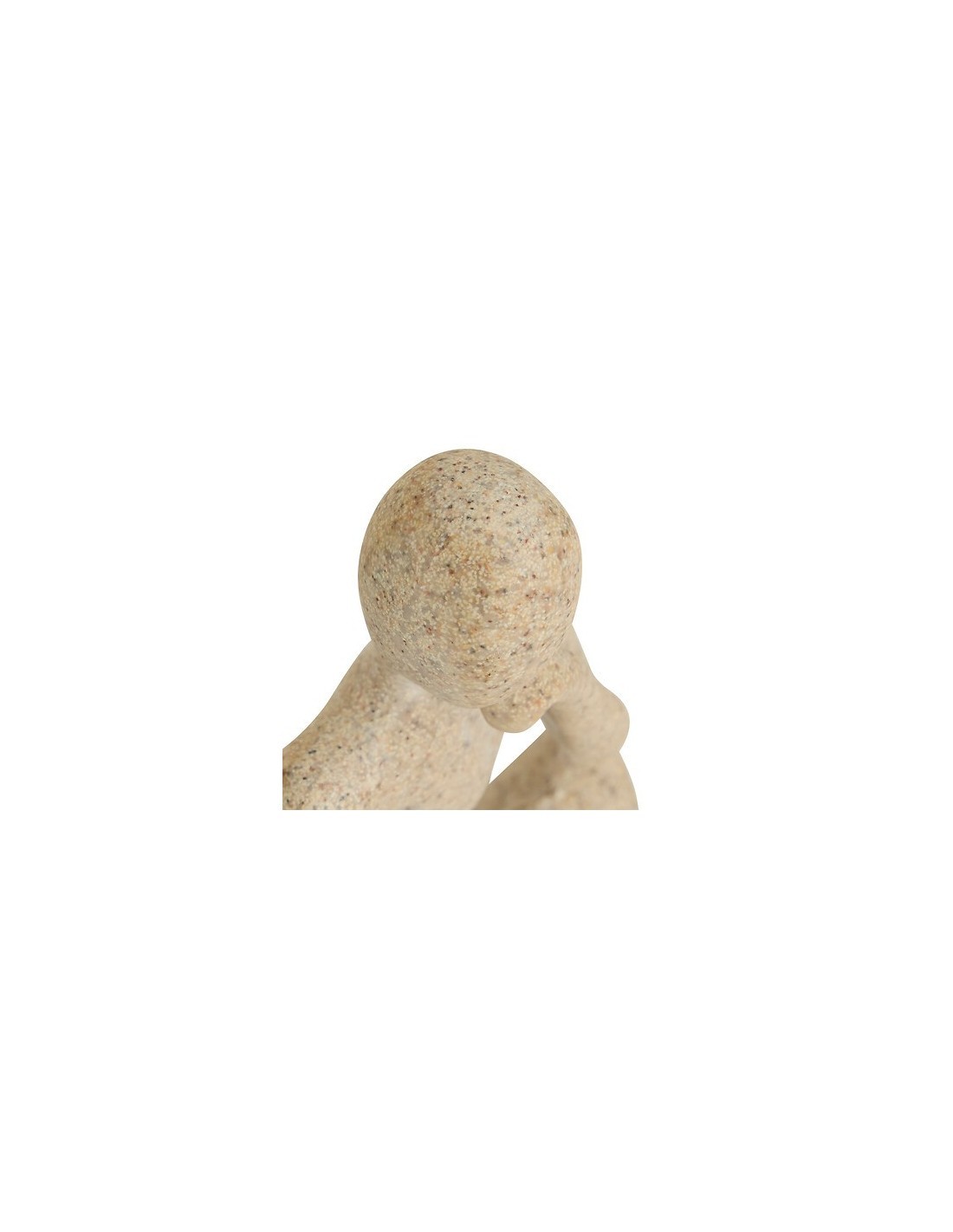Set 3 statue donne, Aby, L. 6,5 cm, P. 5 cm, H. 11,5 cm, resina beige