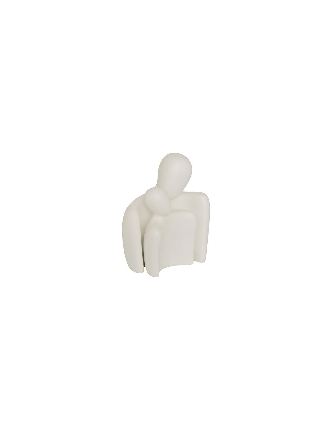 Statua Coppia in Resina Rima – Altezza 22,5 cm – Colore Bianco