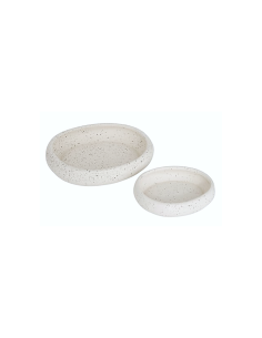 SET 2 SVUOTATASCHE 211501 WONJ CERAMICA BIANCO