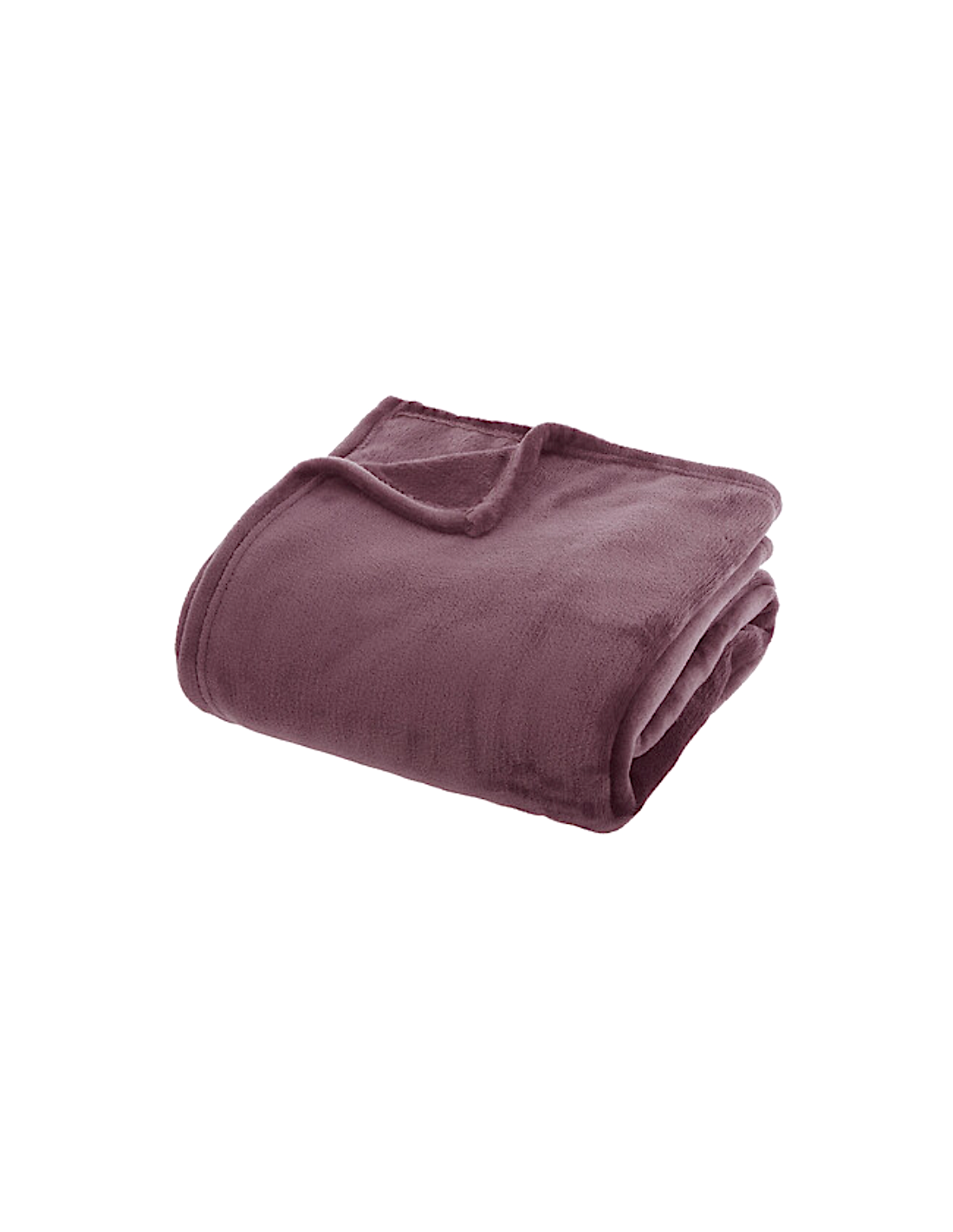Coperta Ollis tinta unita, flanella malva, 180 x 230 cm, morbida e calda