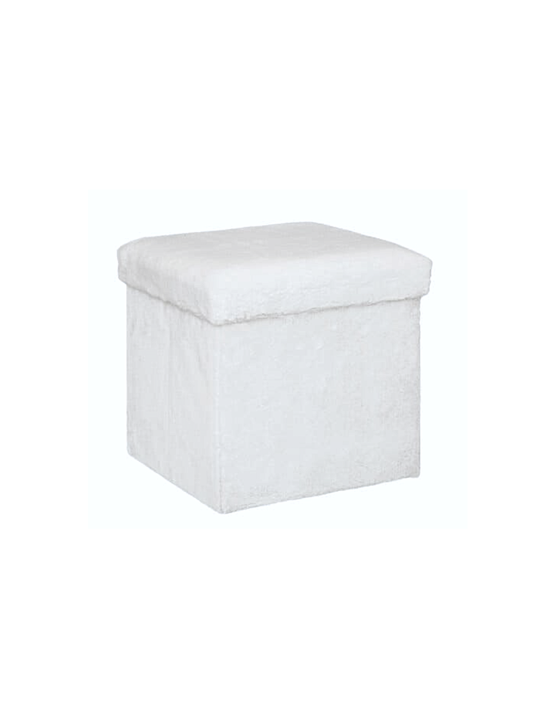 POUF 192920 EZZIO BIANCO 39X40CM PIEGHEVOLE