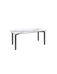 TAVOLO 206058 HECATE 180X90 H75CM VETRO/METALLO