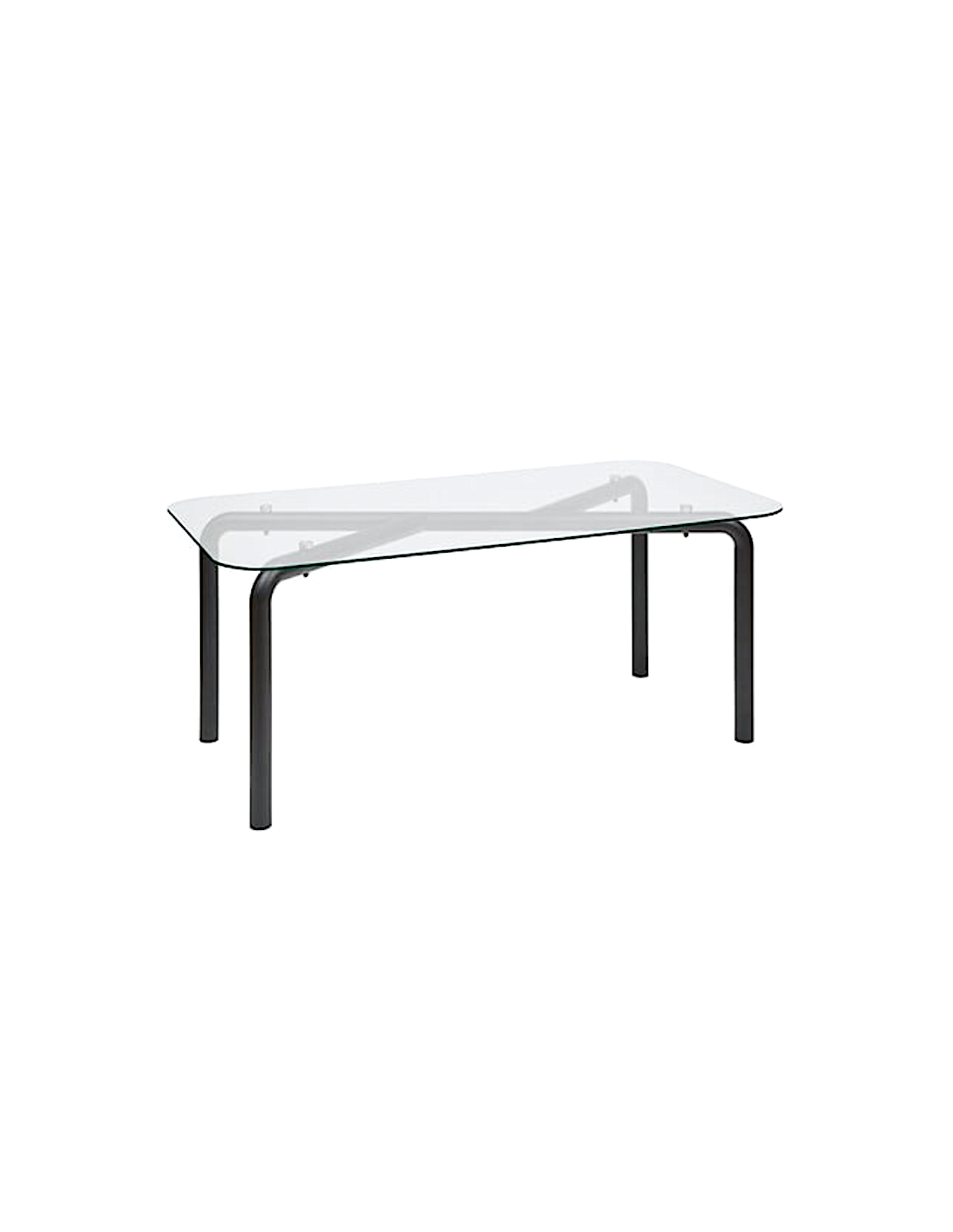 TAVOLO 206058 HECATE 180X90 H75CM VETRO/METALLO
