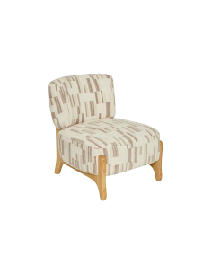 POLTRONA 207361A CALIX BIANCO GAMBE LEGNO