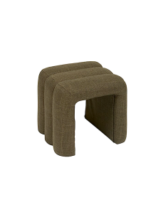 POUF 207376B SISCO VERDE KAKI 43X42X44CM