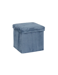 POUF 207381B ARUM BLU 38X38CM MDF/POLIESTERE