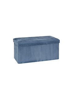 POUF 207382B ARUM BLU 76X38CM PIEGHEVOLE
