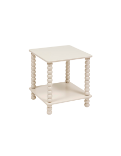 TAVOLINO 213007A CHAMLO AVORIO 40X40X45CM MDF/LEGNO