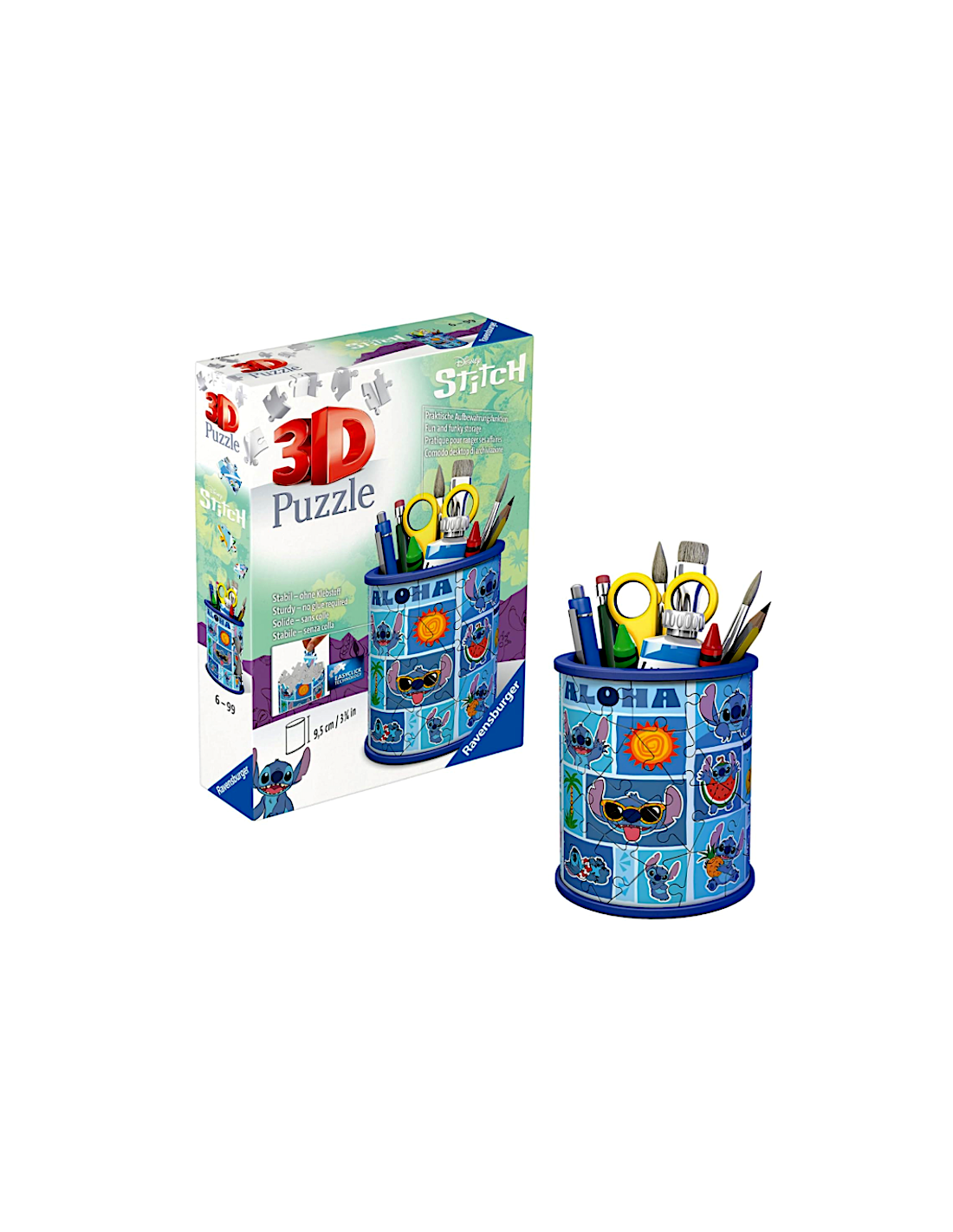 STITCH 11642 PUZZLE 3D PORTAPENNE 57PZ