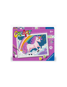 CREART 23977 24X18 UNICORNO ROSA NEON