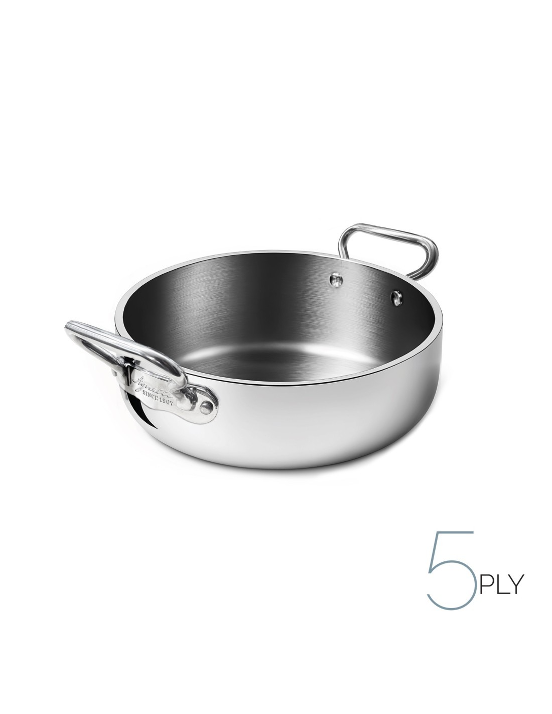 Tegame 2 Manici 28cm Rondeau Aluinox Baldassare Agnelli