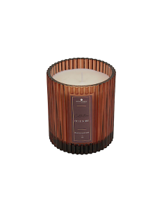 Candela profumata Albie, 290 g, vaso in vetro, Ø 8,8 x H 10 cm, fragranza fico rosso